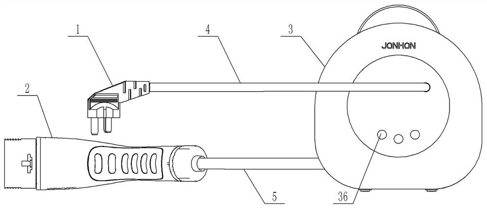 Take-up control box