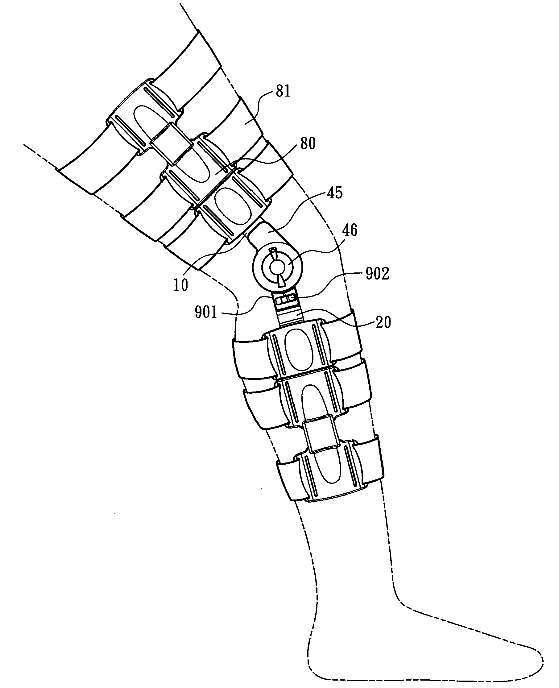 Joint brace adjustable device