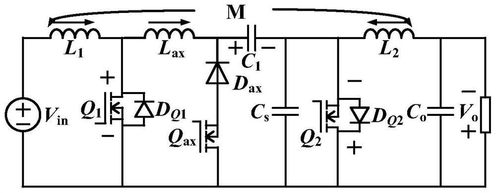 Low-ripple soft-switching Cuk converter circuit and modulation method