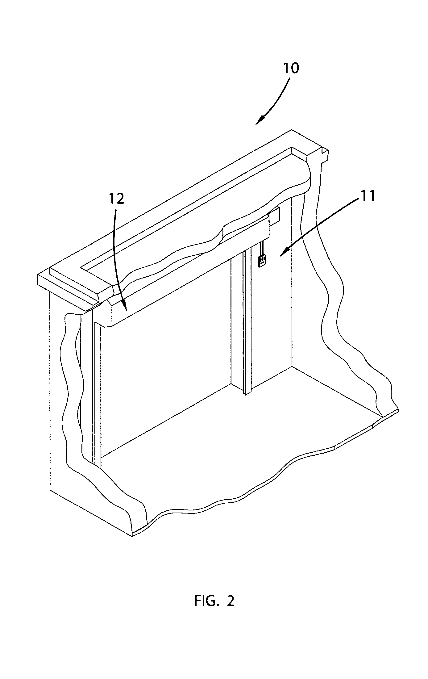 Carbon monoxide activated garage door opening system and associated method