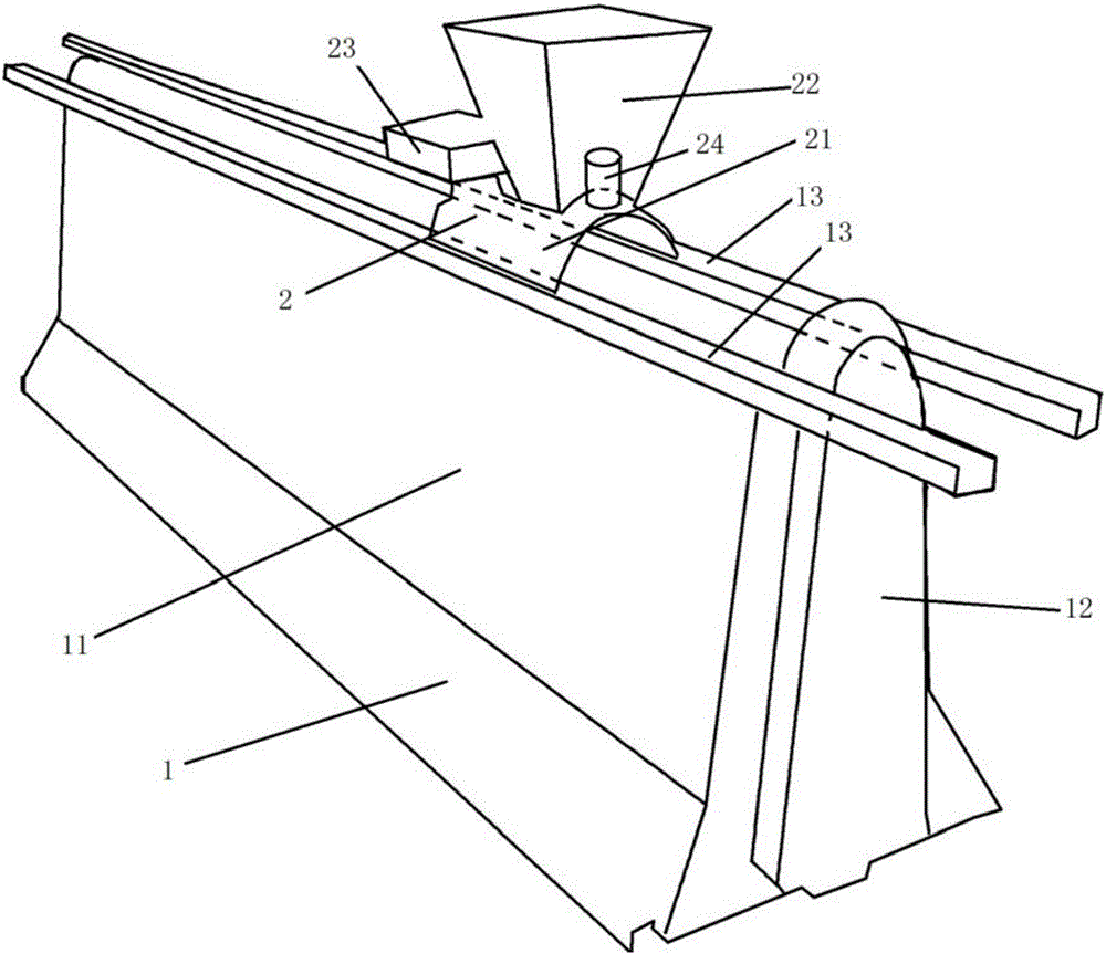 Concrete guard fence machining equipment and using method thereof