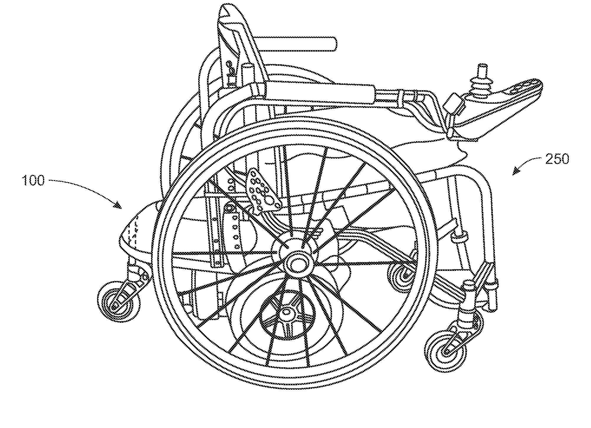 Power Add-On Device For Manual Wheelchair