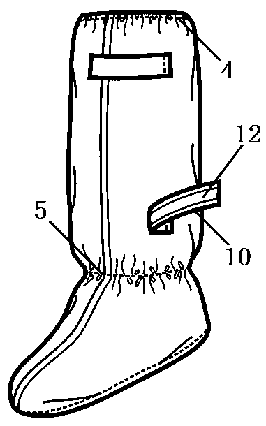 Medical isolation shoe cover and manufacturing method thereof