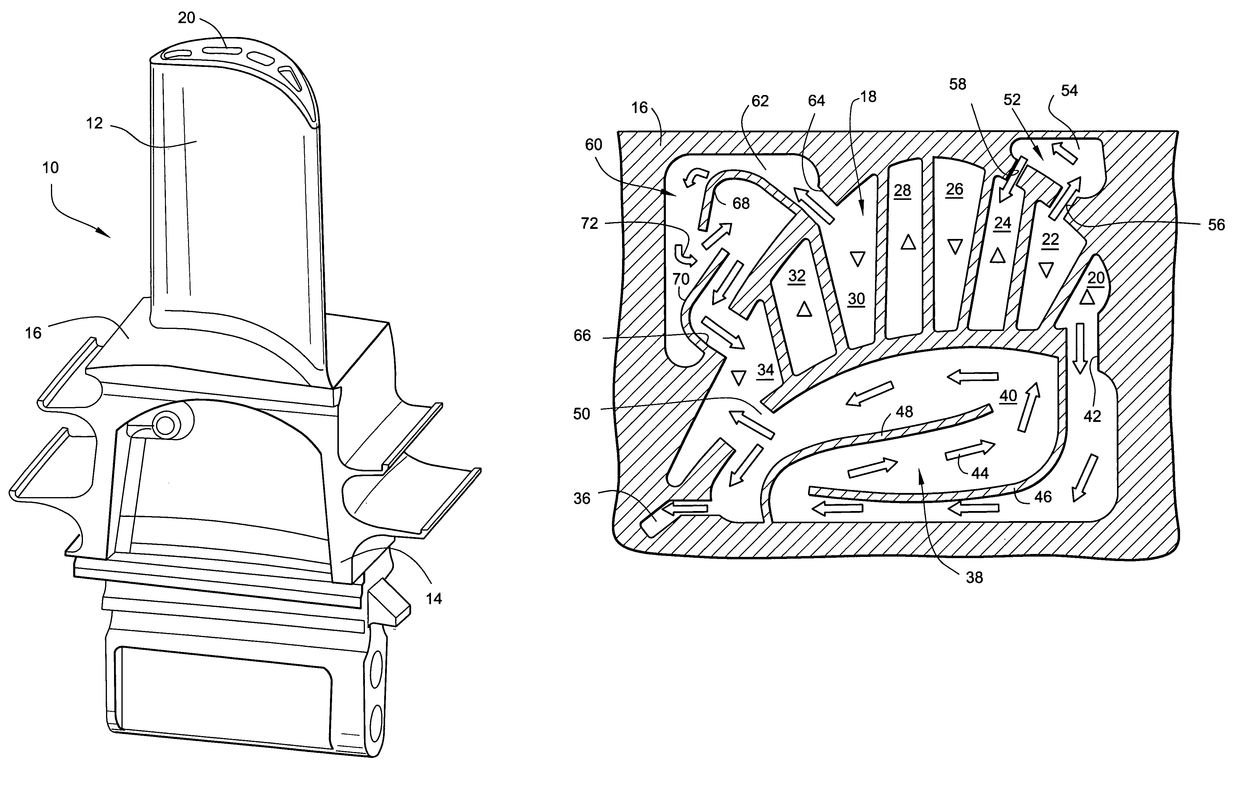 Apparatus and methods for cooling turbine bucket platforms