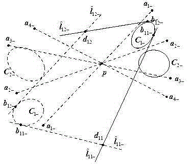 Method for calibrating parabolic catadioptric camera by using separate image of double balls and image of circular point