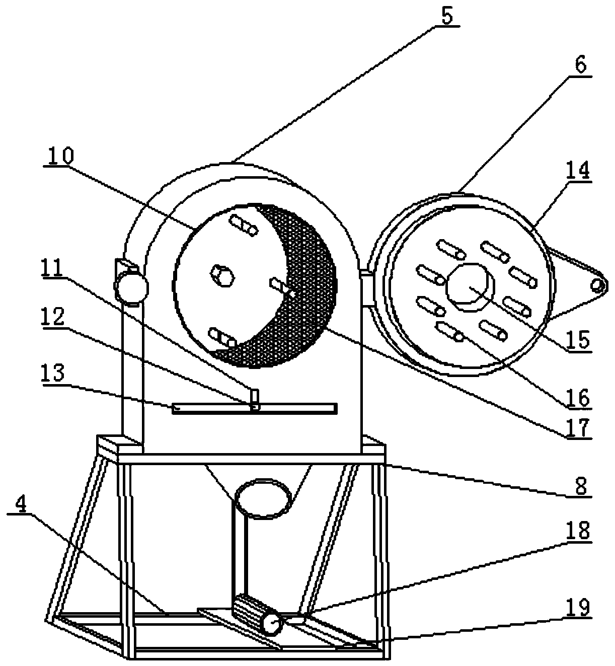 Crushing equipment for crop processing