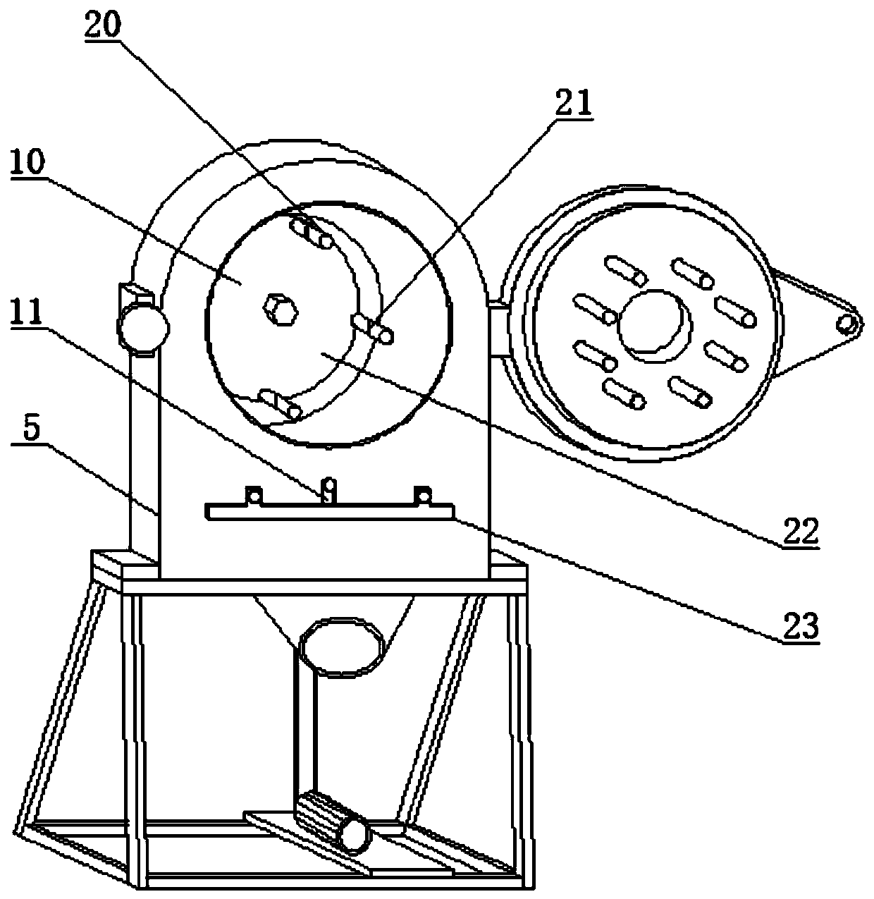 Crushing equipment for crop processing