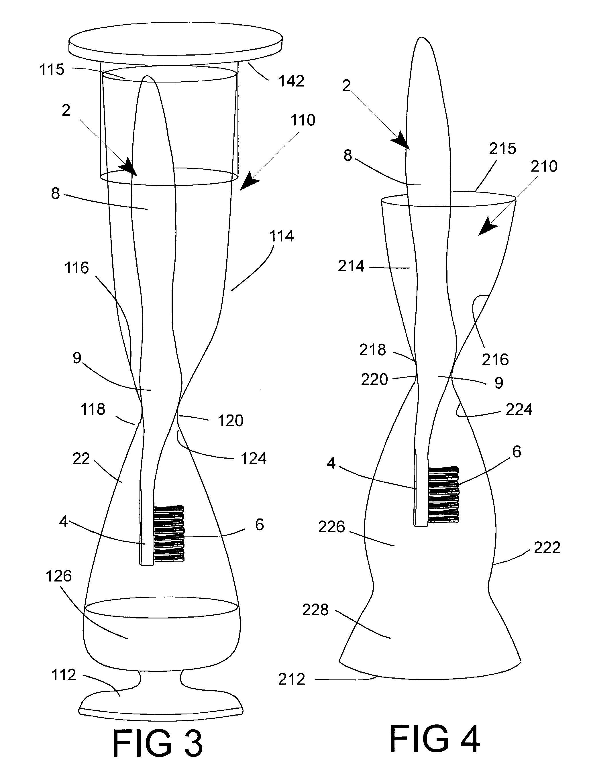 Sanitary toothbrush cleaning flask