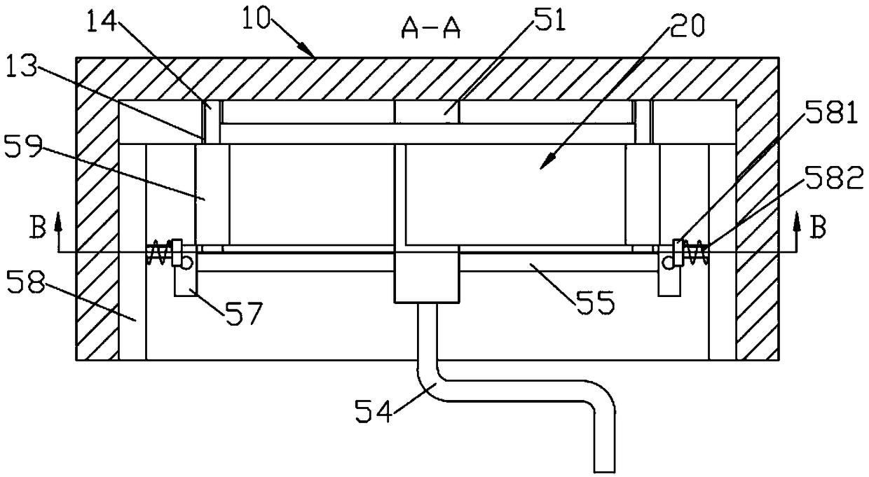 Fire-hydrant cabinet with hose transversely penetrating through cabinet body