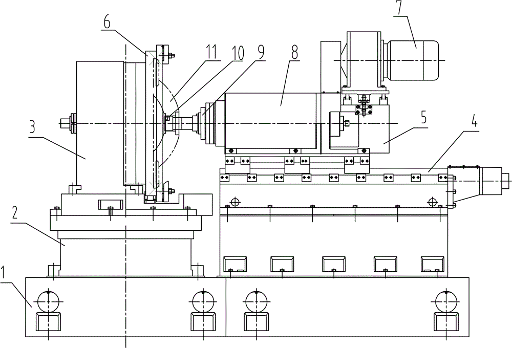 Machine tool special for machining gamma-knife spherical cap focusing holes