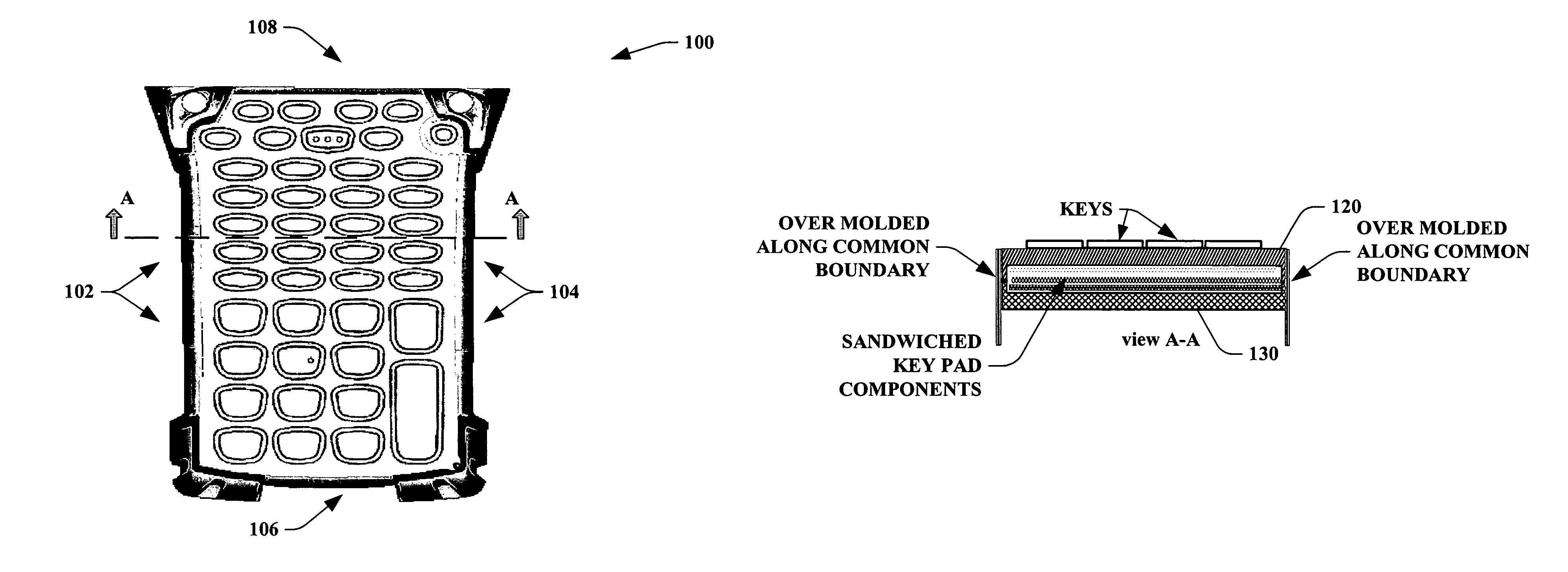 Self contained keypad assembly