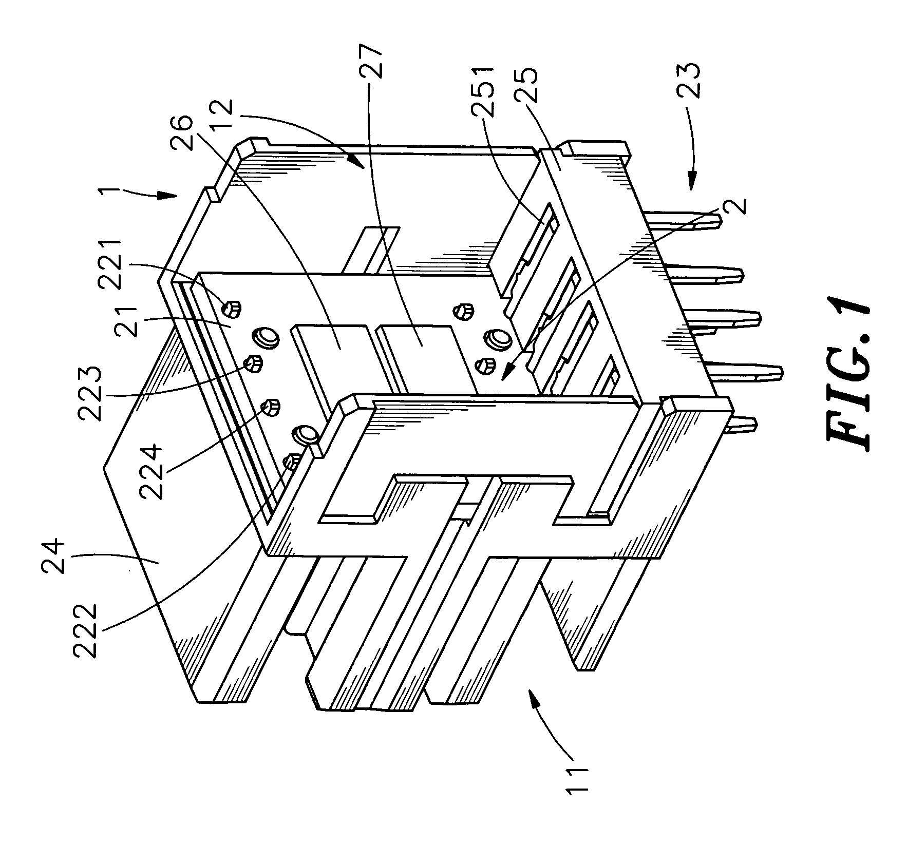 Structure of USB connector