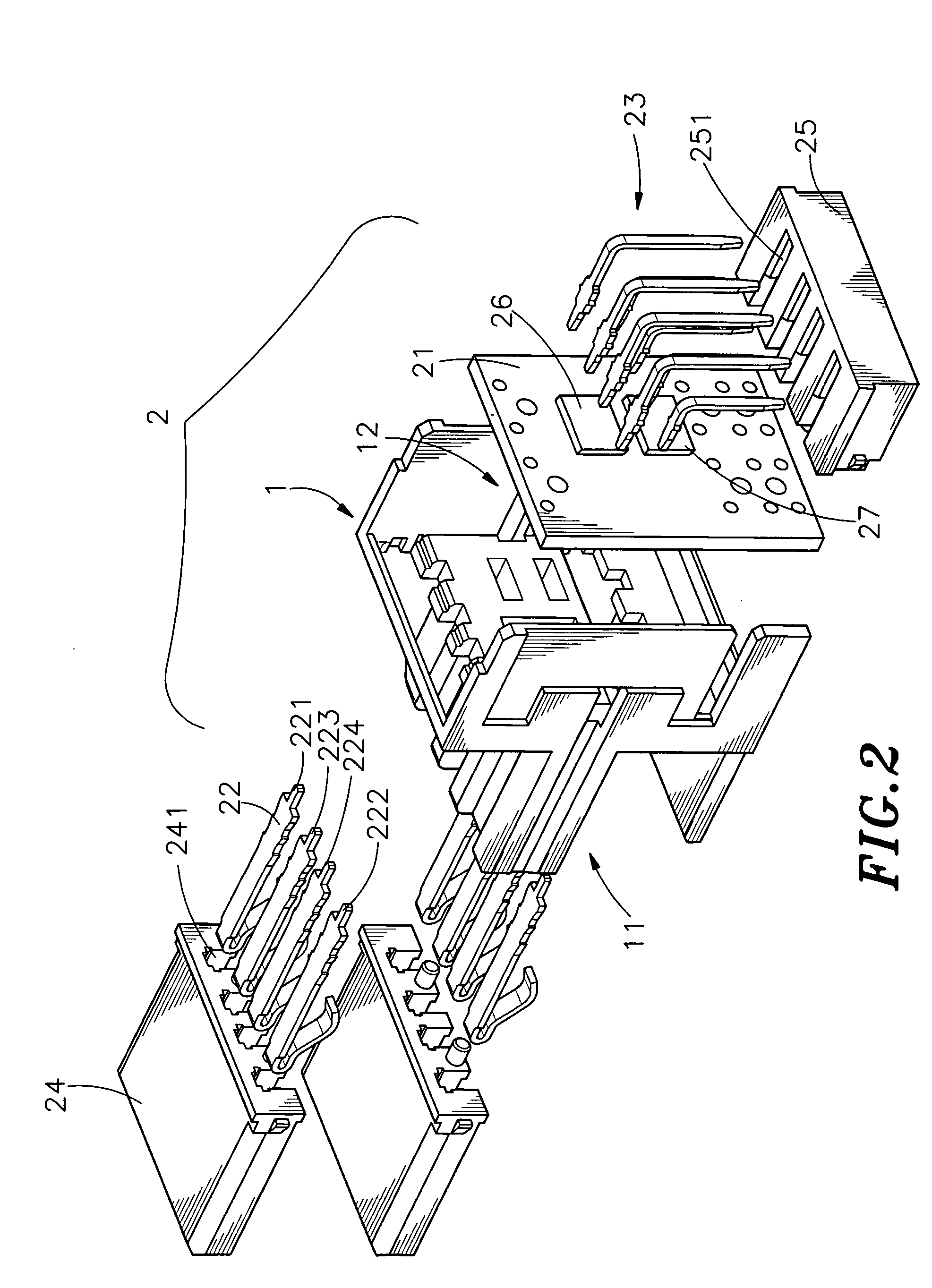 Structure of USB connector