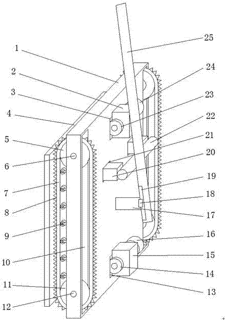 Gypsum plate wall surface removal device for building construction