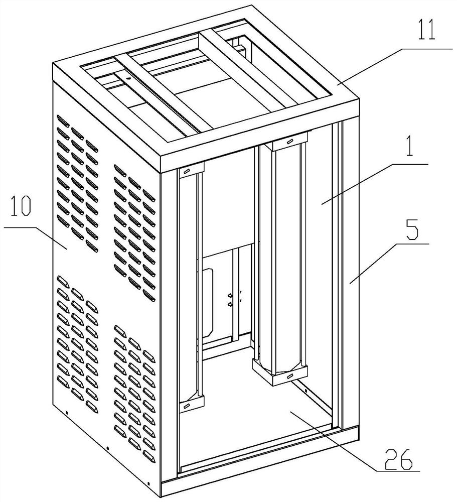 Electrical cabinet convenient to assemble