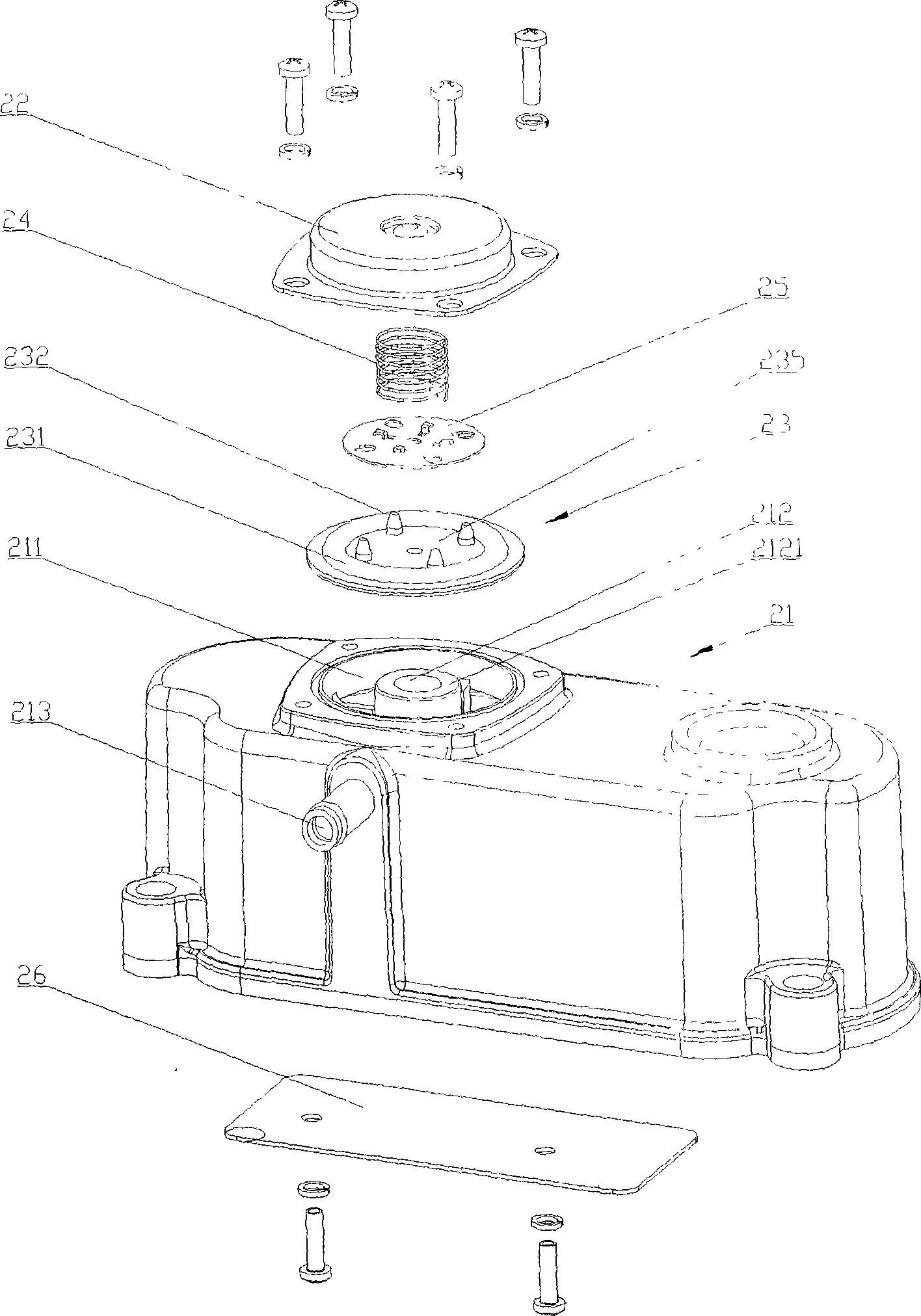 Crankshaft case respiration apparatus of internal-combustion engine