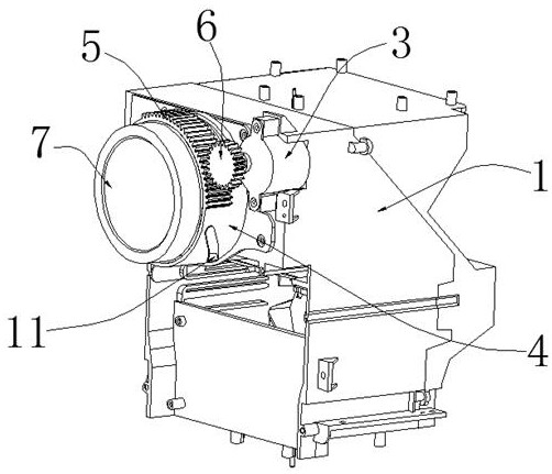 Electric focusing mechanism of projector