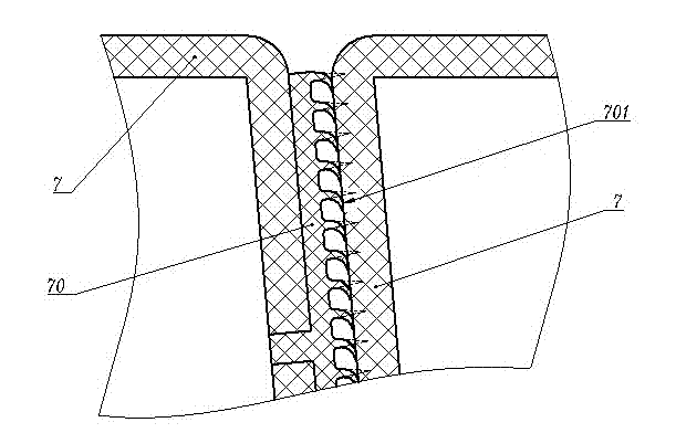 Blind window with longitudinal vanes