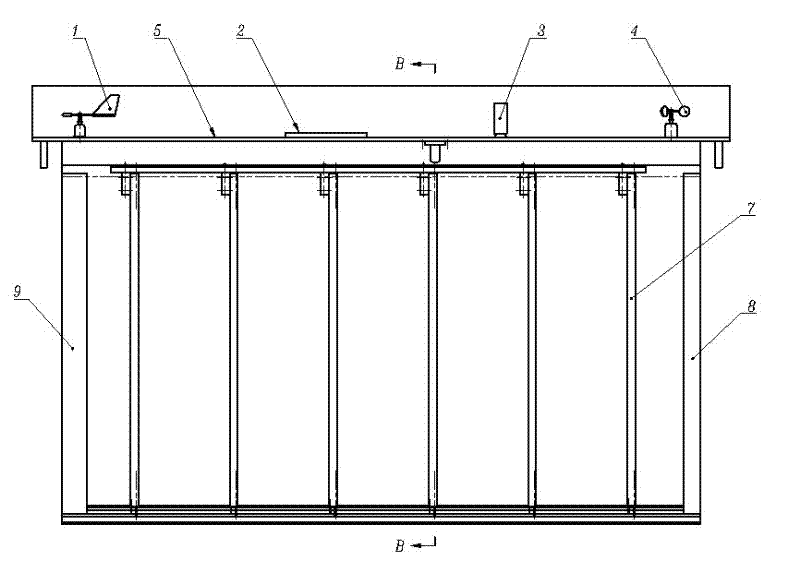 Blind window with longitudinal vanes