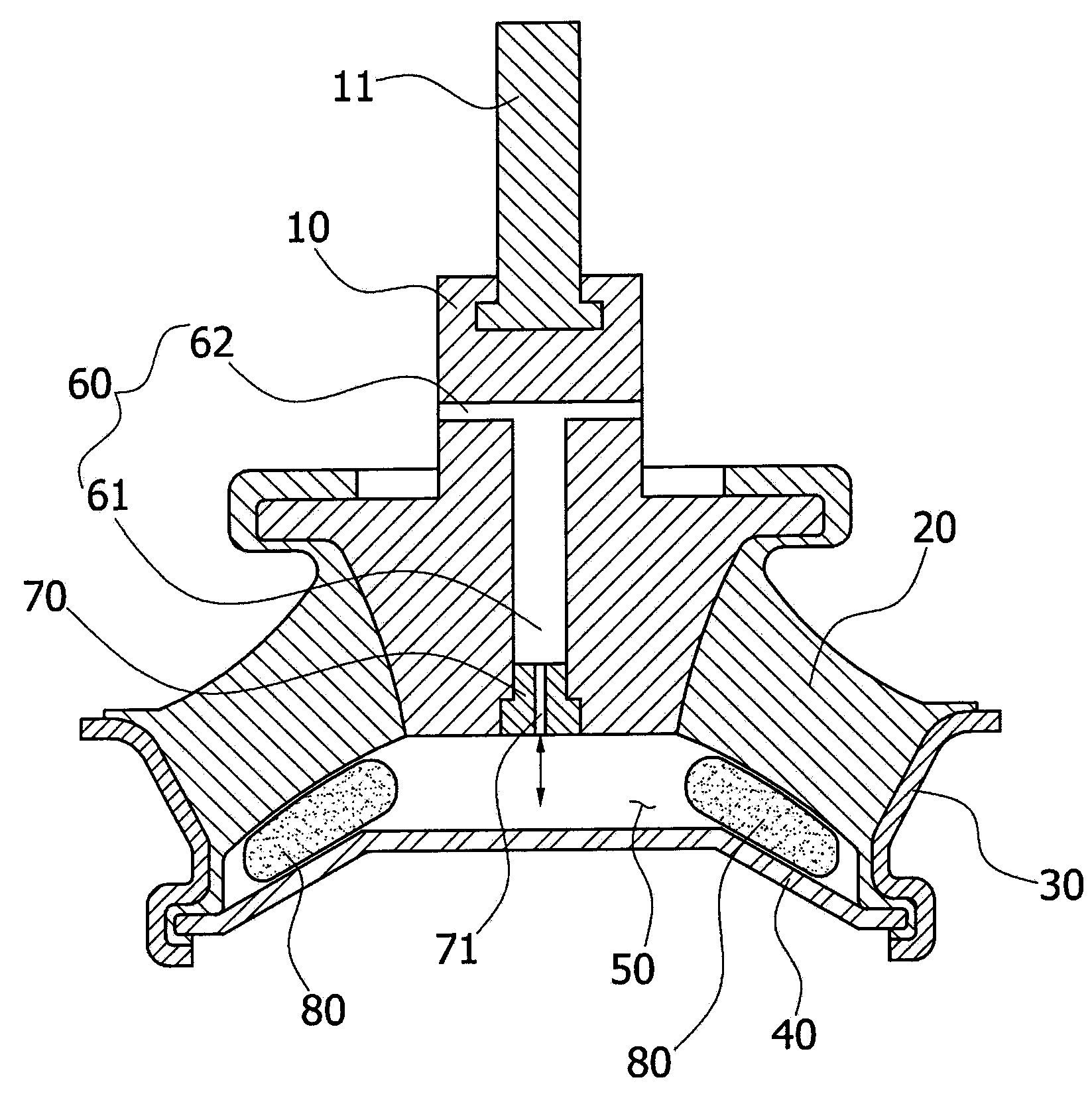 Air-Damped Engine Mount