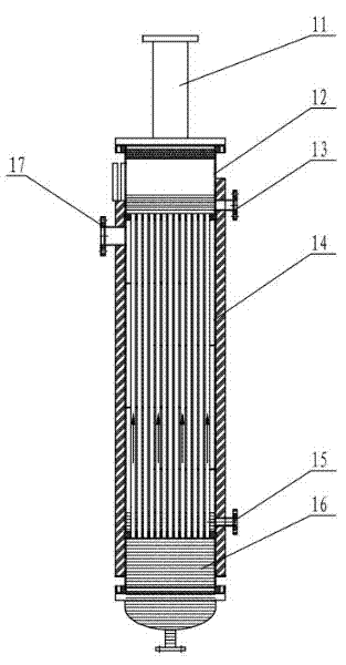 Climbing film type multi-effect water distillator