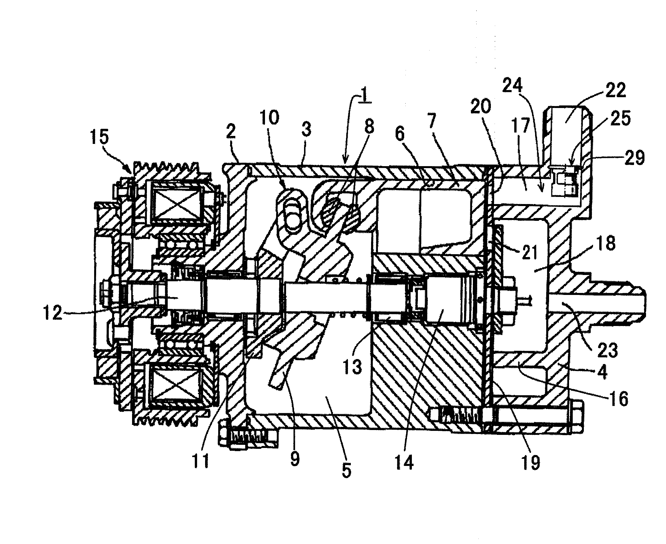 Variable displacement compressor