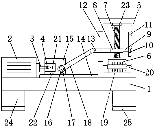 Perforating machine with automatic clamping function for precision machining