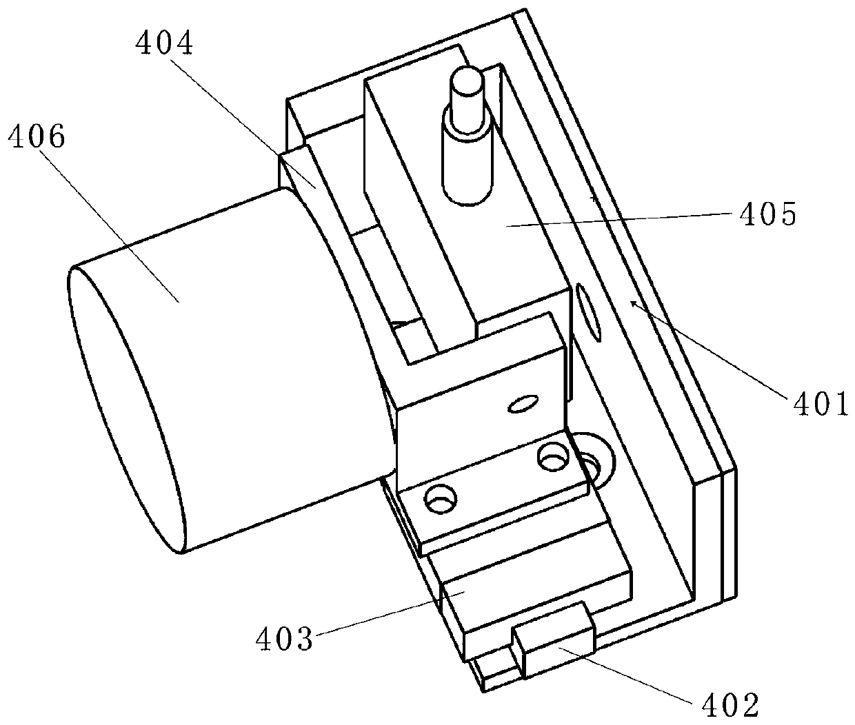 Guide wire friction force measuring device for interventional operation robot