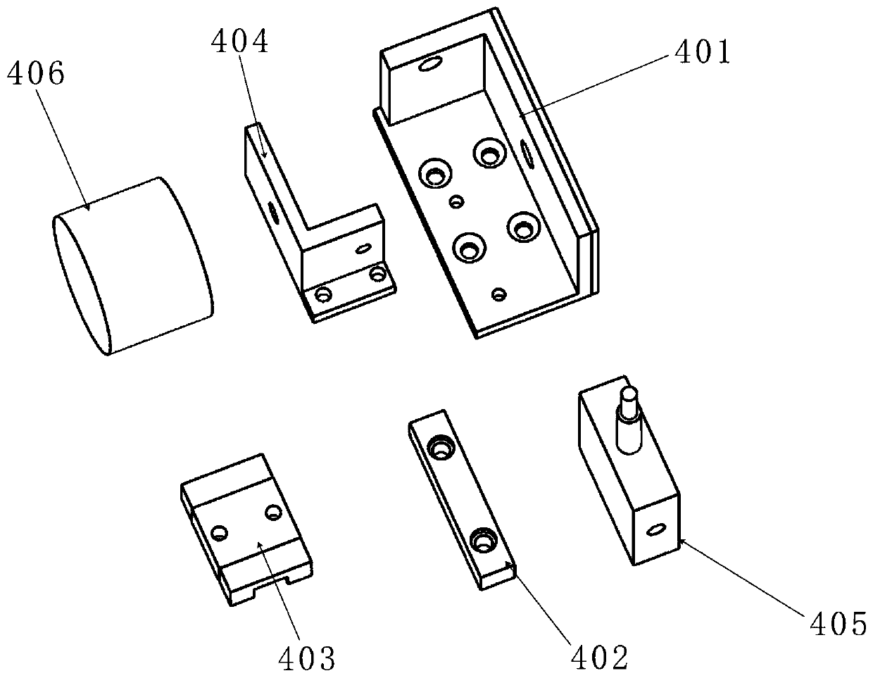 Guide wire friction force measuring device for interventional operation robot