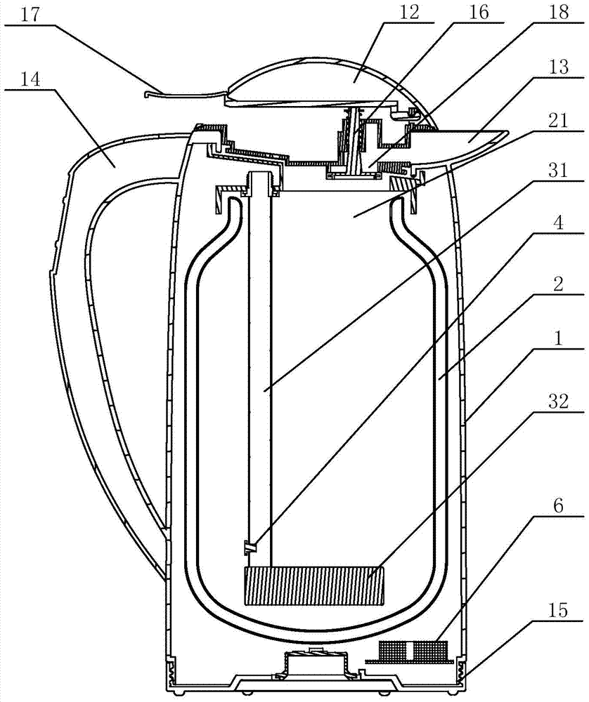 liquid heating vessel