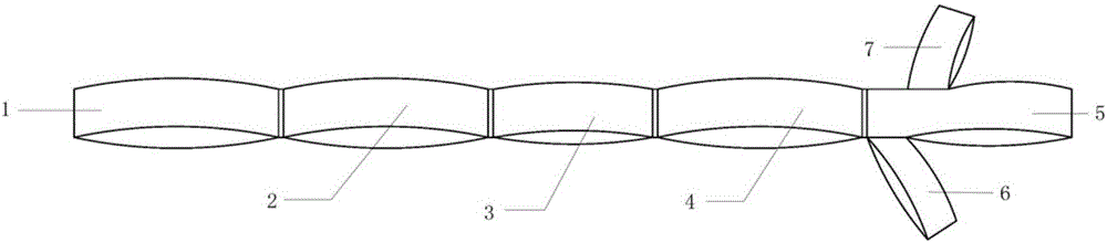 Bending-elbow-type glenohumeral-subluxation elasticity treating sling band and application method thereof