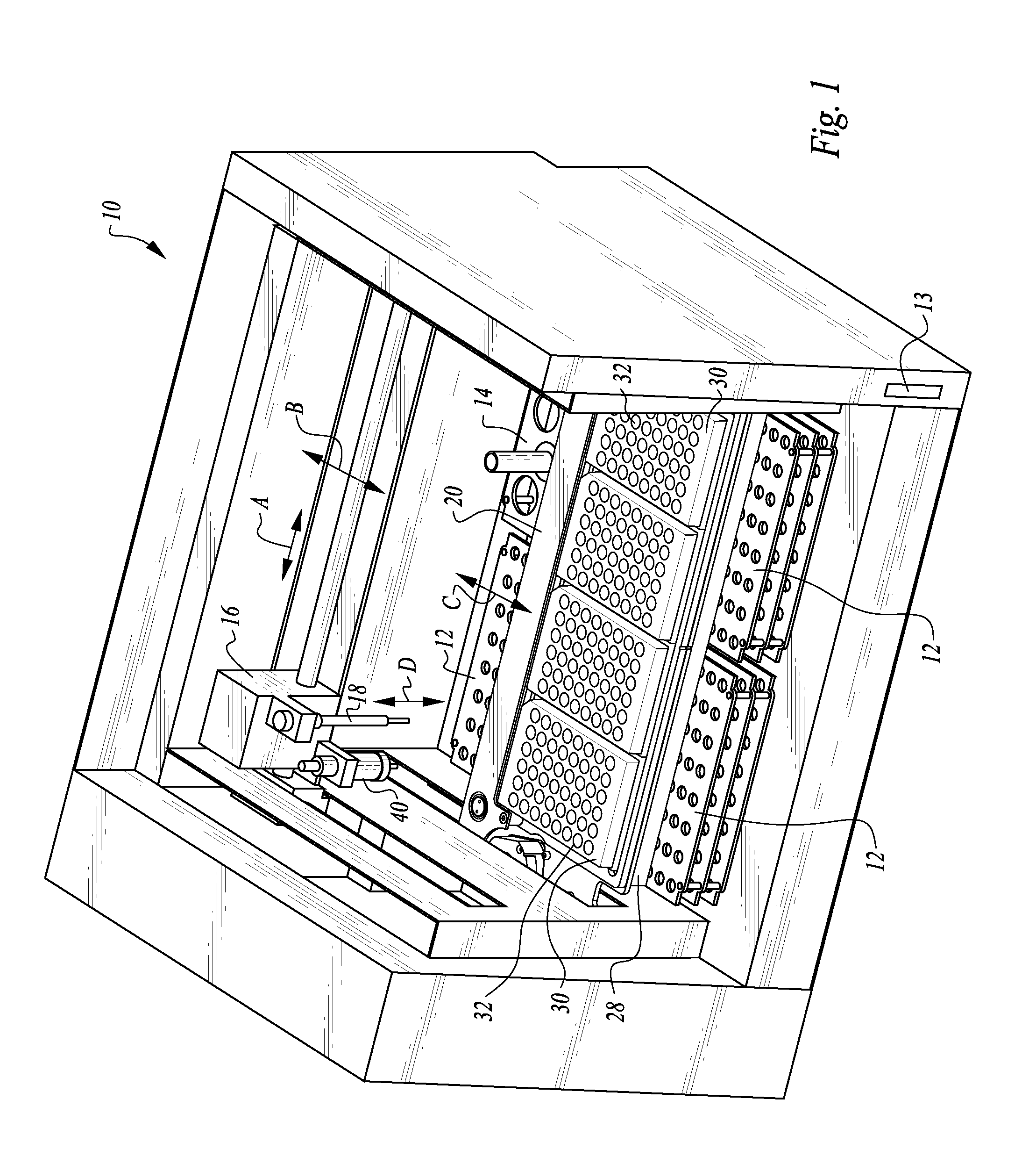 Process and machine for automated agglutination assays