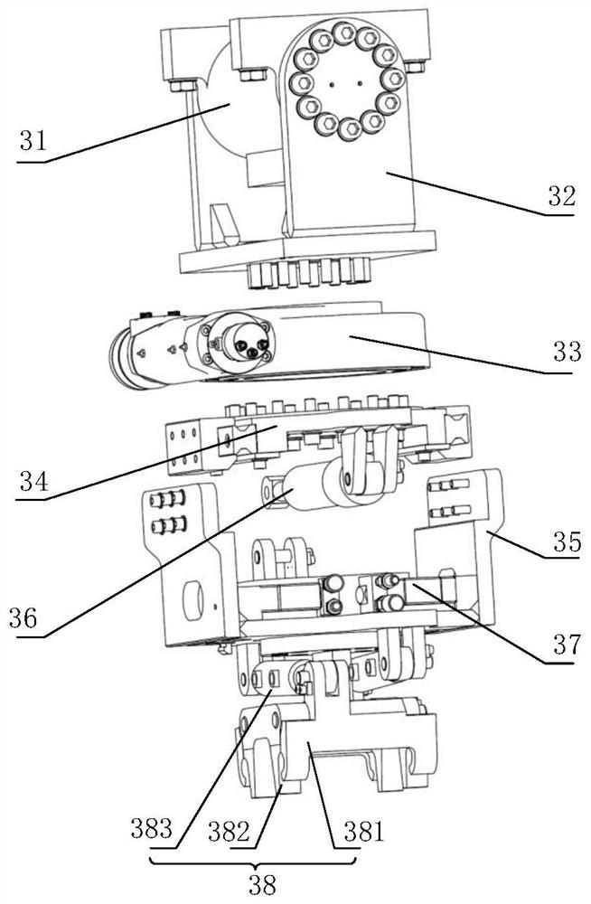 A tool changing device for changing the hob of a shield machine