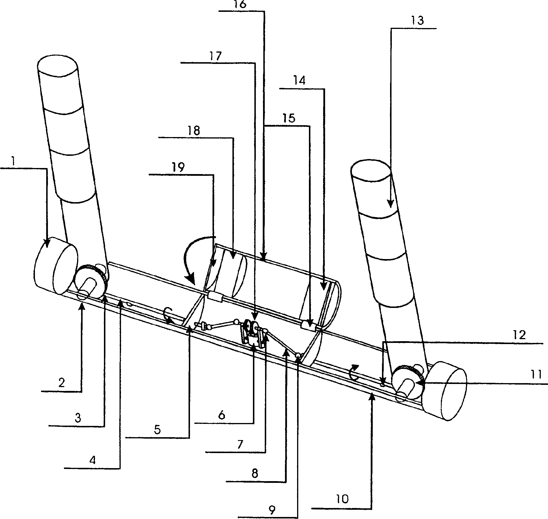 Car parking position guarding device