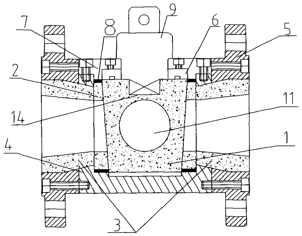 A ceramic cone valve