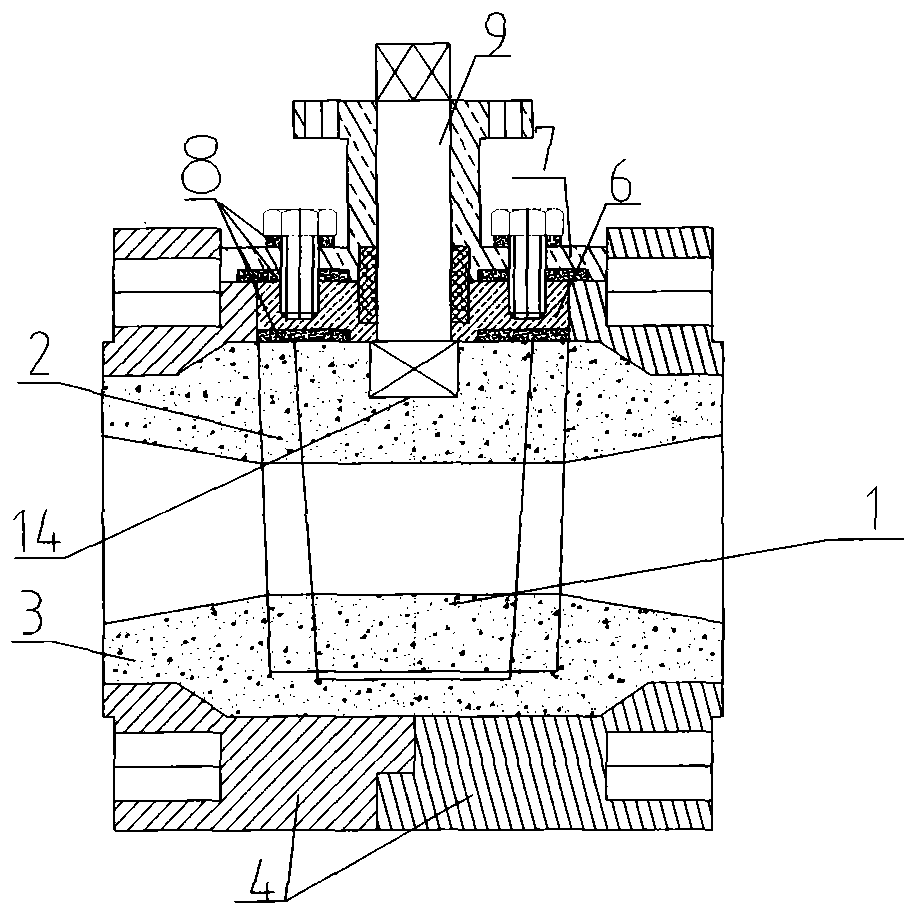 A ceramic cone valve