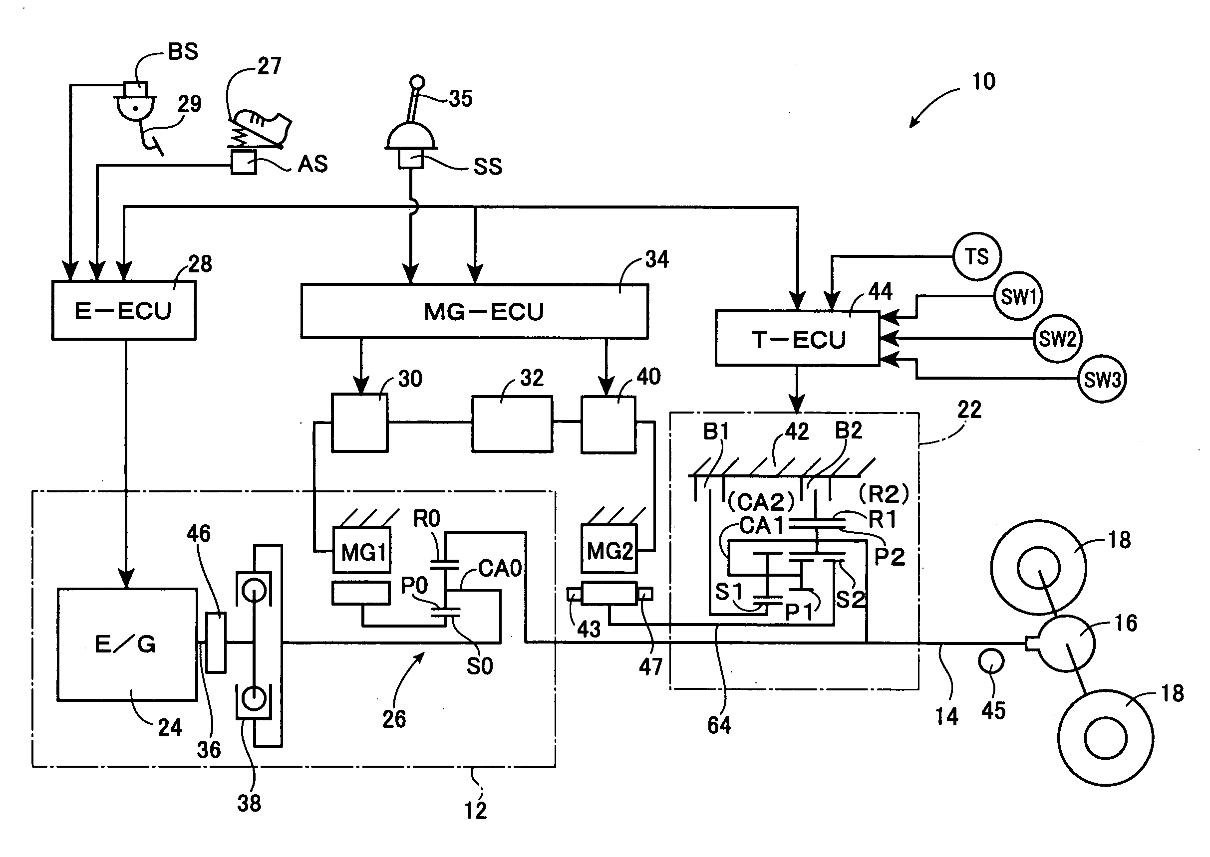 Control device for vehicular power transmitting apparatus