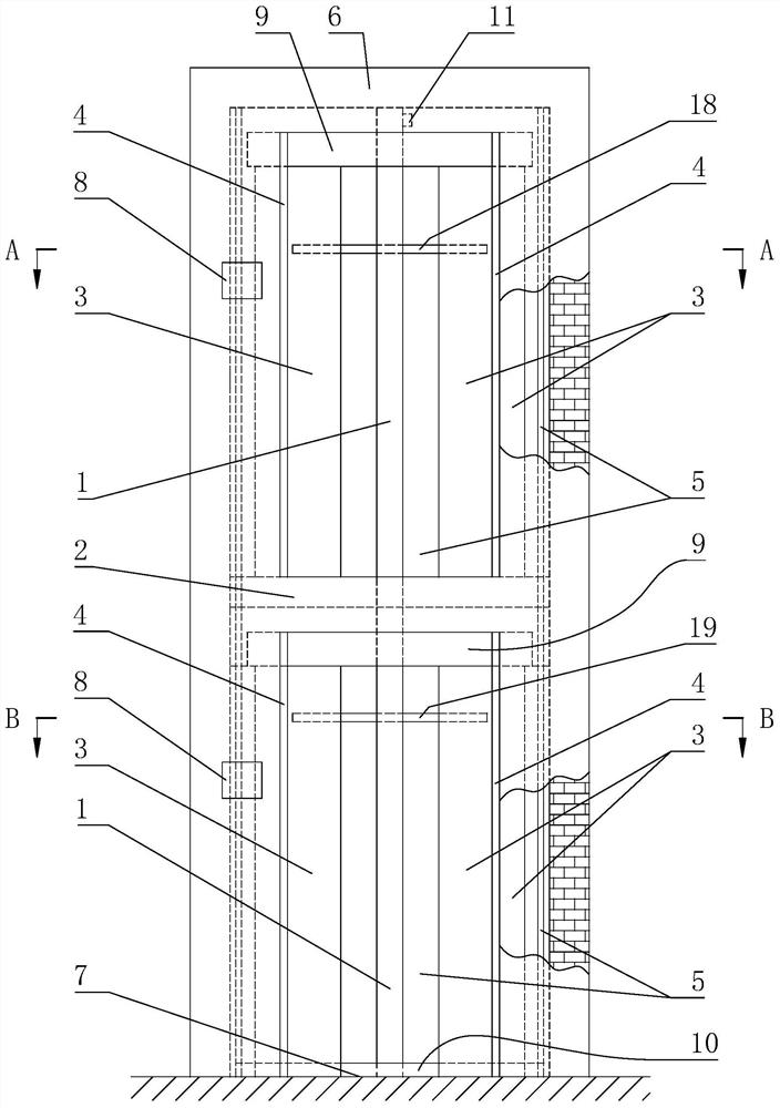 A fire station sliding rod shaft protection system