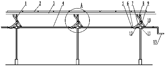 A single-axis tracking photovoltaic power generation structure