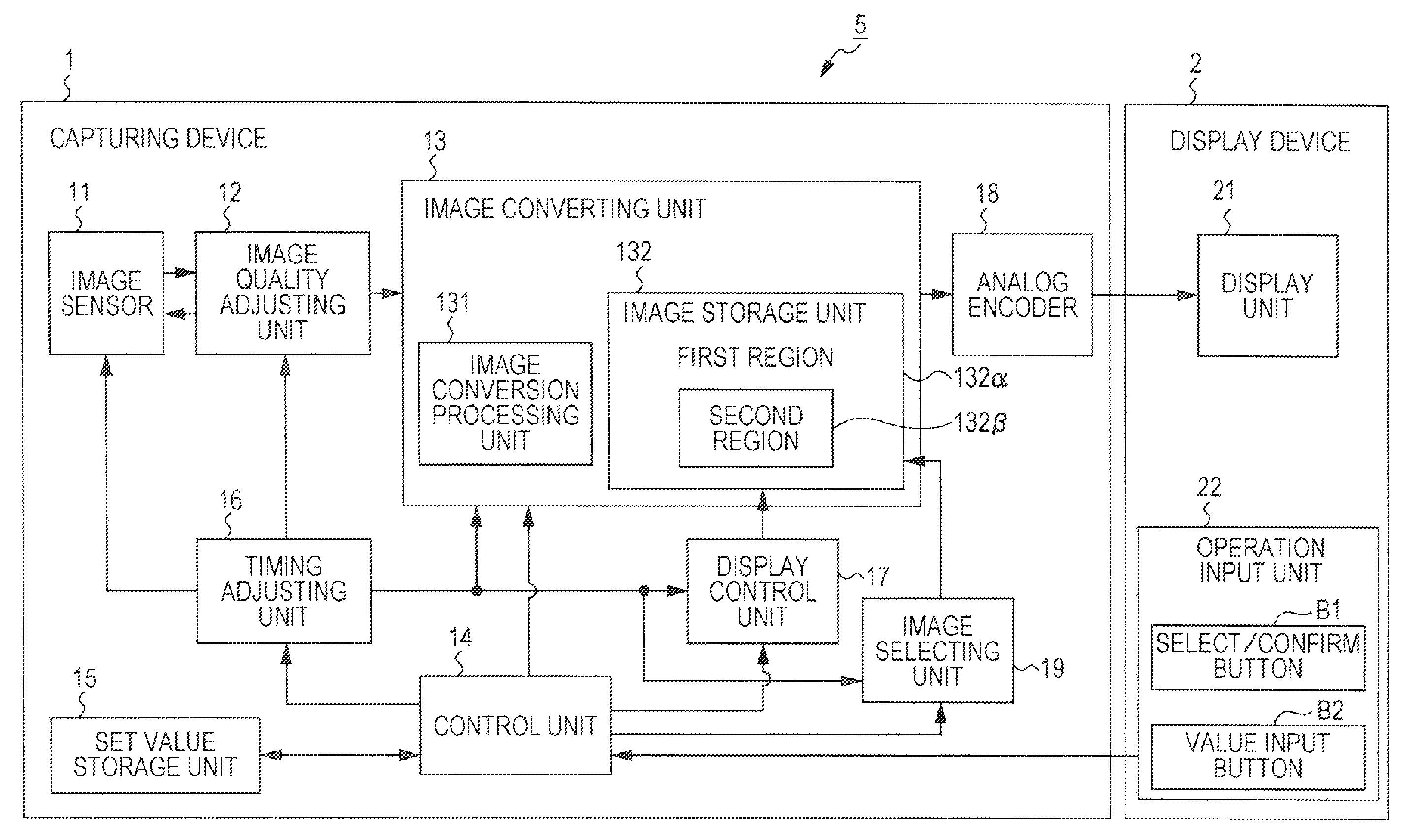 Capturing device, capturing system, and capturing method