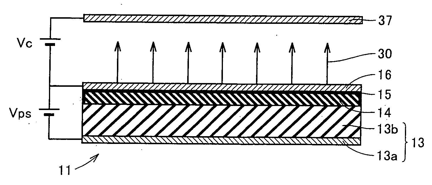 Electron emitting element and image forming apparatus employing it