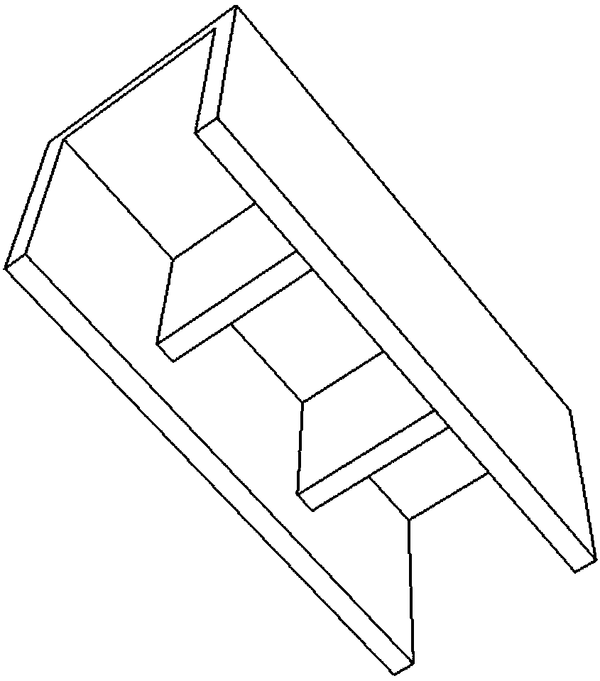 A high energy beam additive manufacturing method for a suspended structure of a metal part