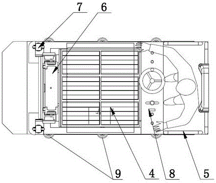 Electric goods taking trolley