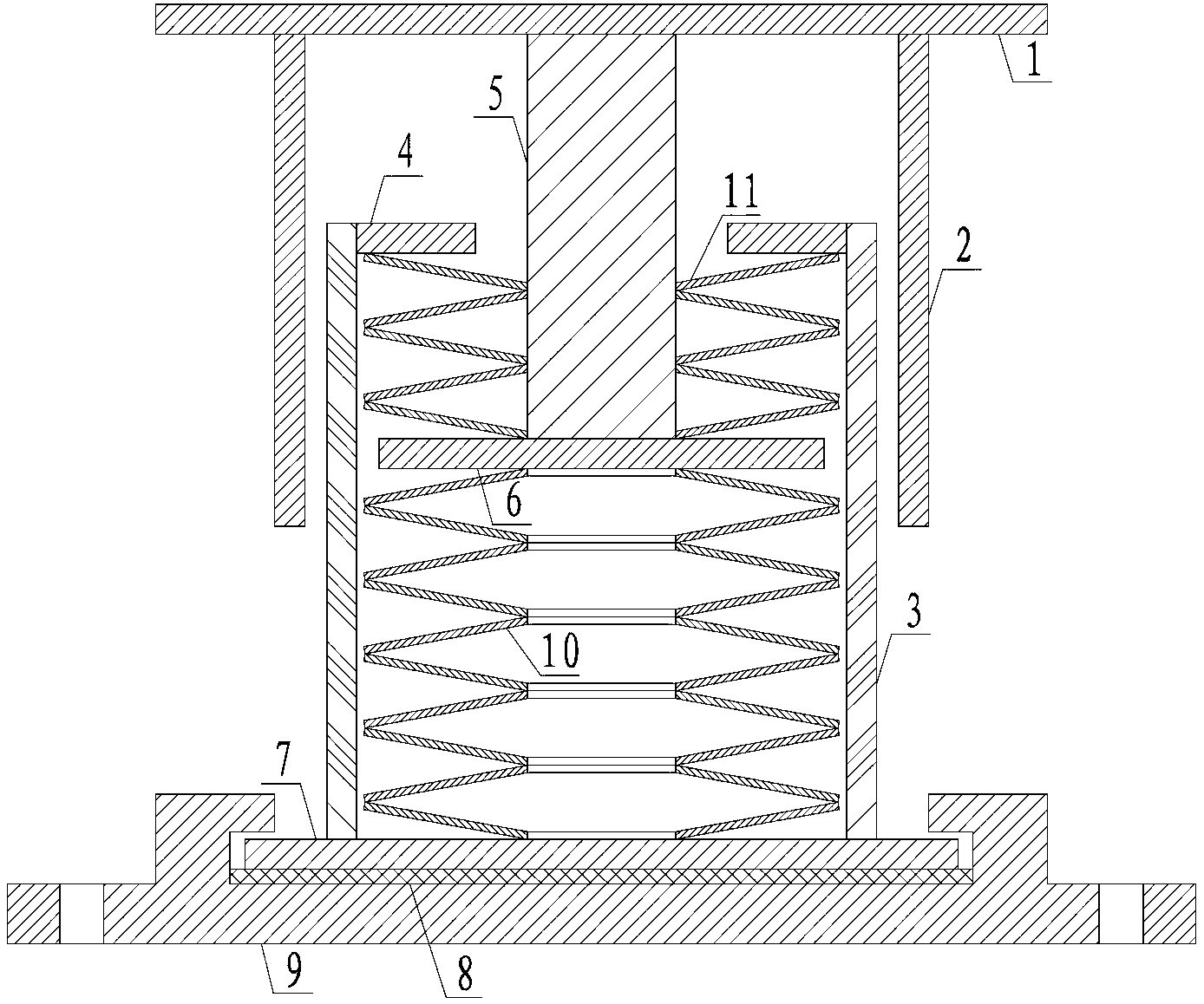 Tension-compression elastic support