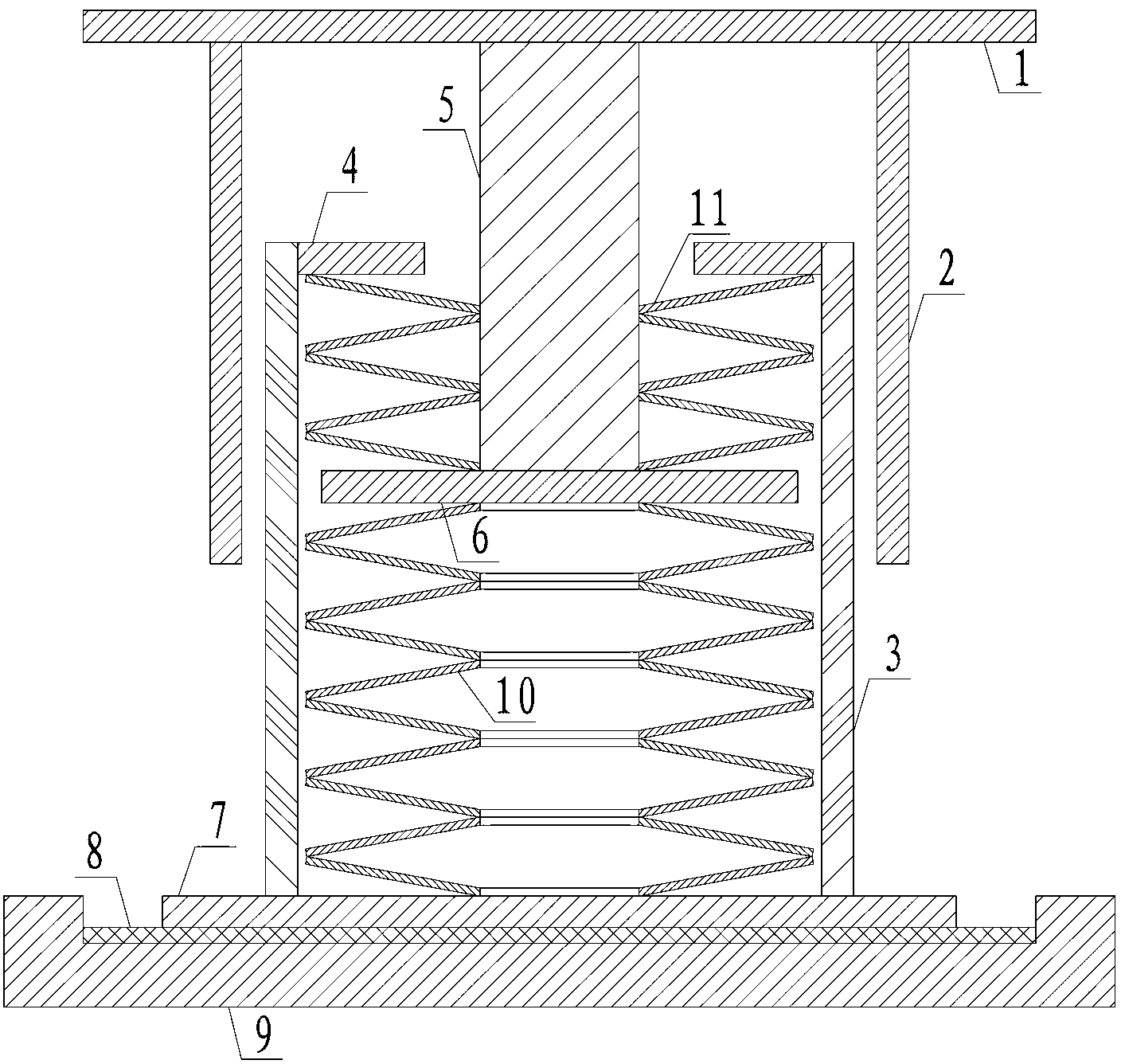 Tension-compression elastic support