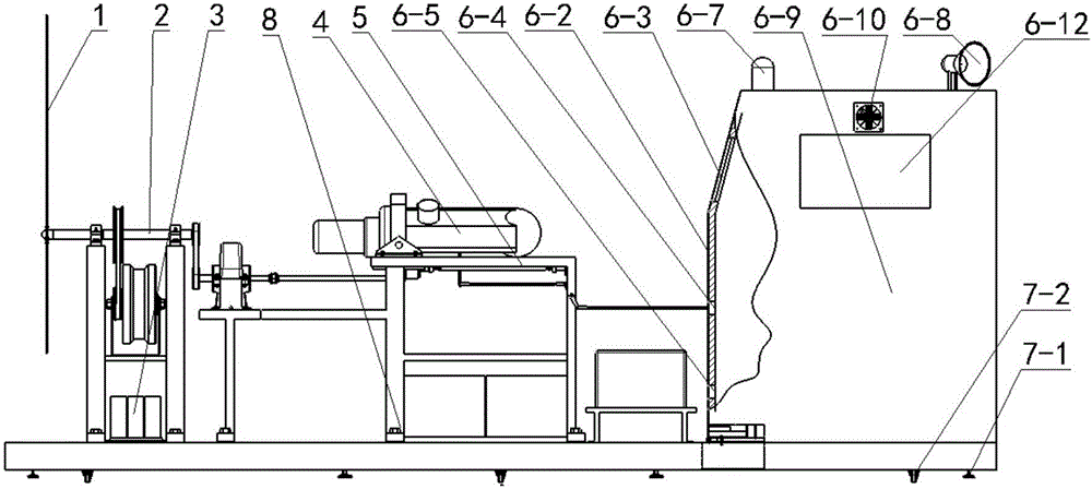 Turbo shaft engine test bench for aviation