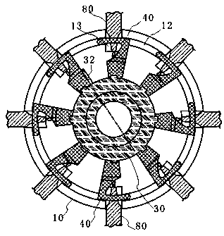 Improved upper nest structure for umbrella