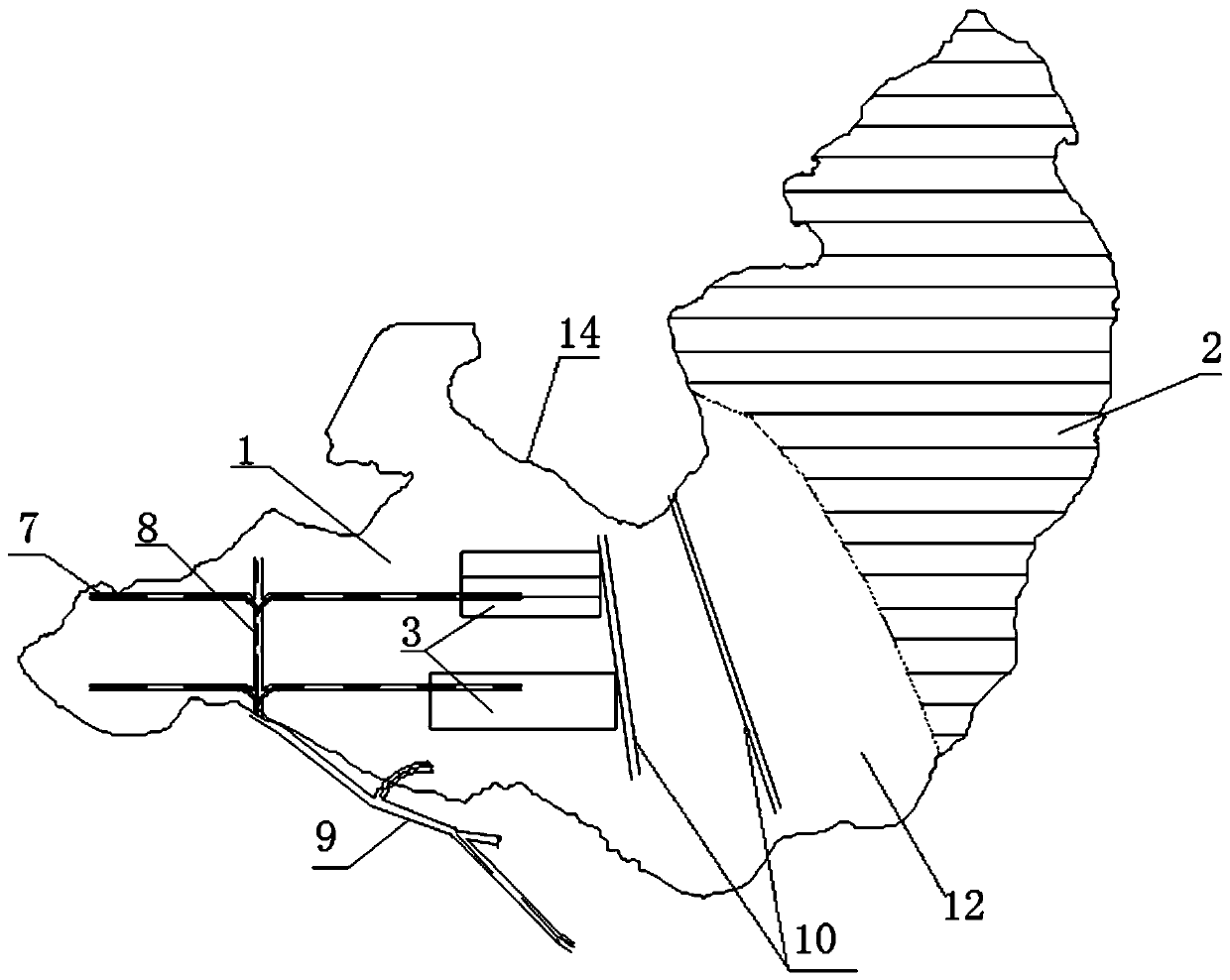 Tailing dry type recovery method of valley type tailing pond based on underground water drainage