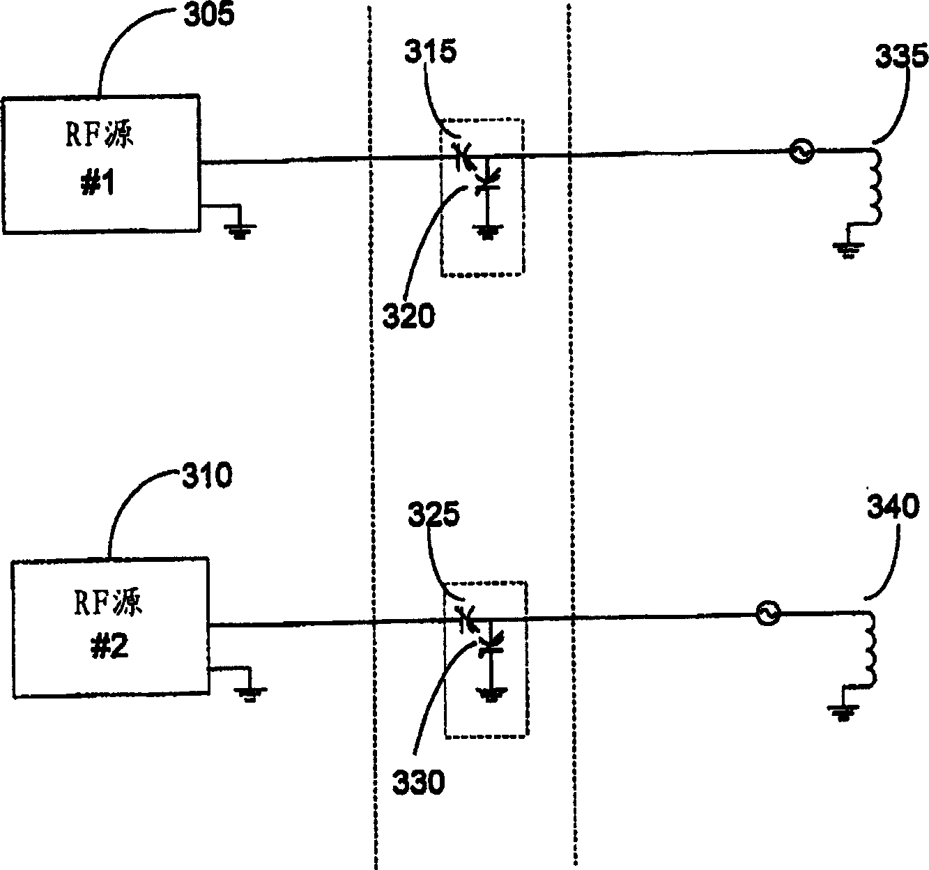 Plasma production device and method and RF driver circuit