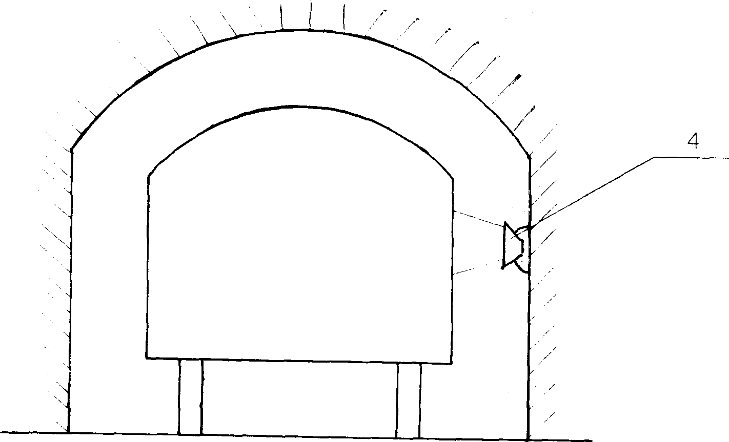 Method for implementing effect of animation or move by vehicle running in tunnel